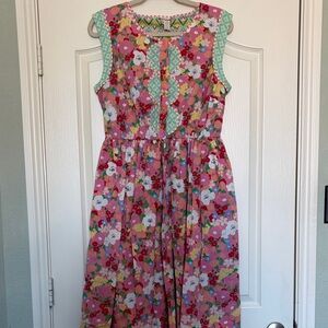 Matilda Jane Colorful Geometric floral pink  Dress new NWT sz XL